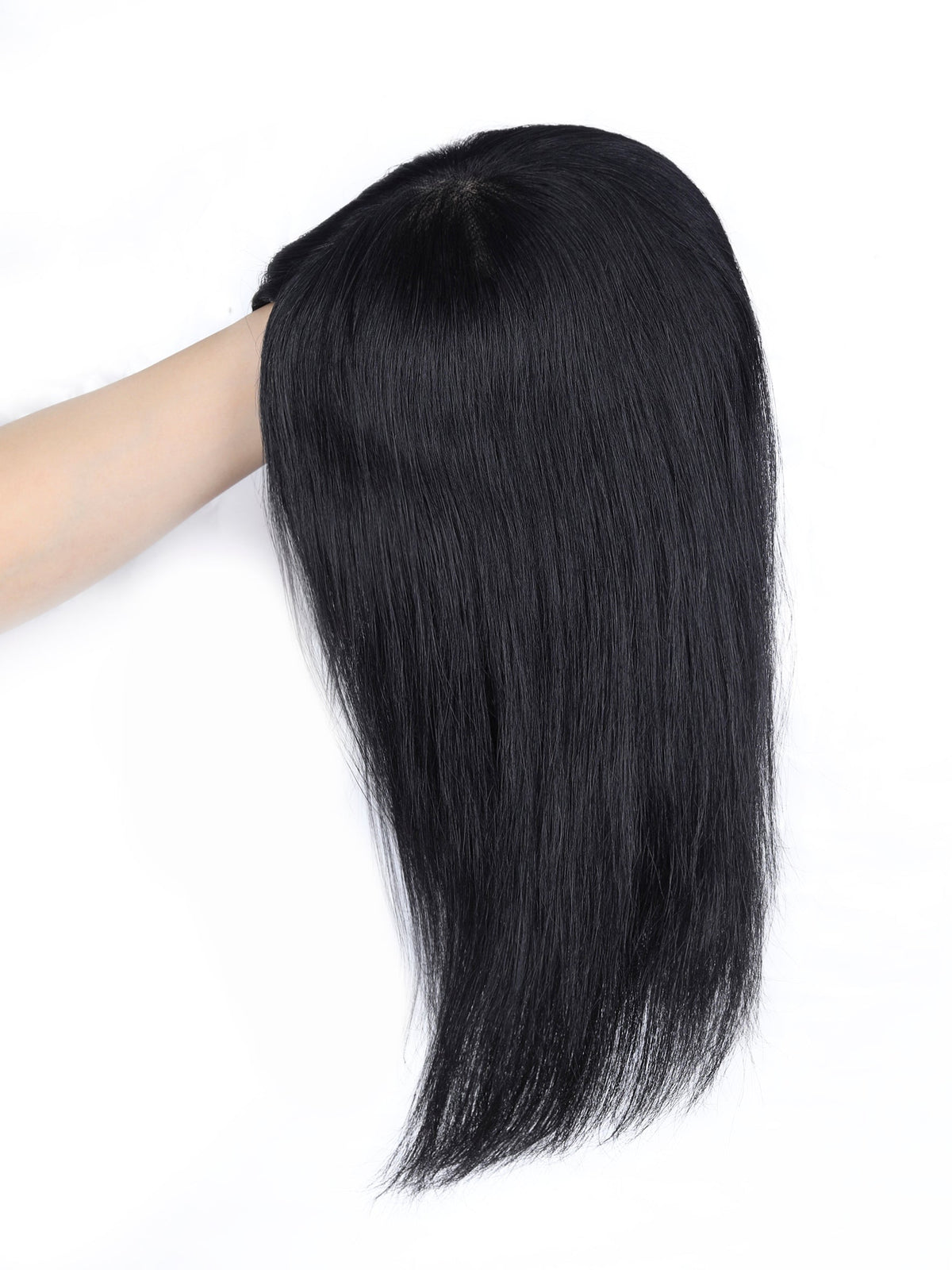 #1 Jet Black Hair Topper With Invisible Wire (65g)