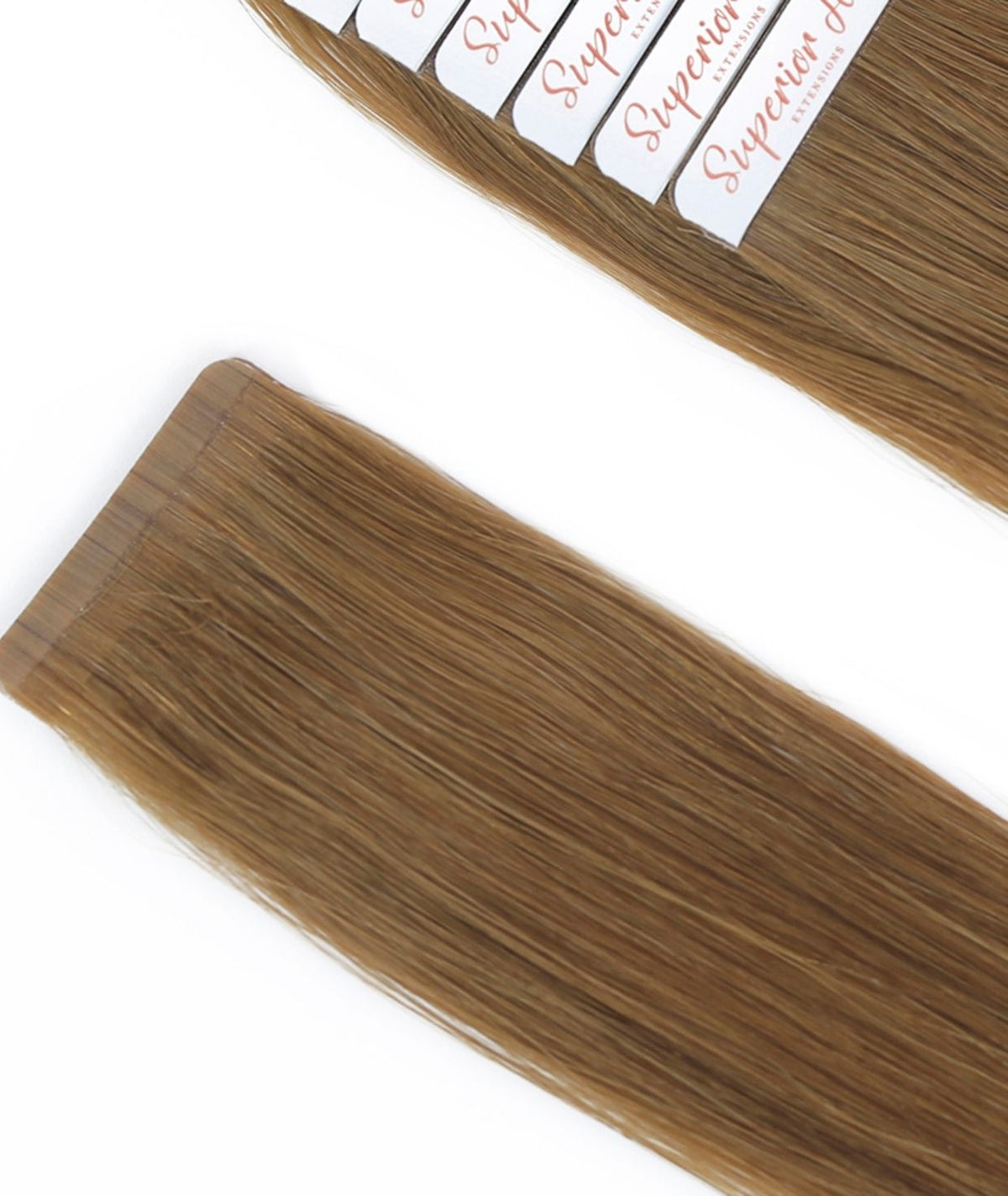 #12 Dark Honey Ultra Seamless Tape In Hair Extensions