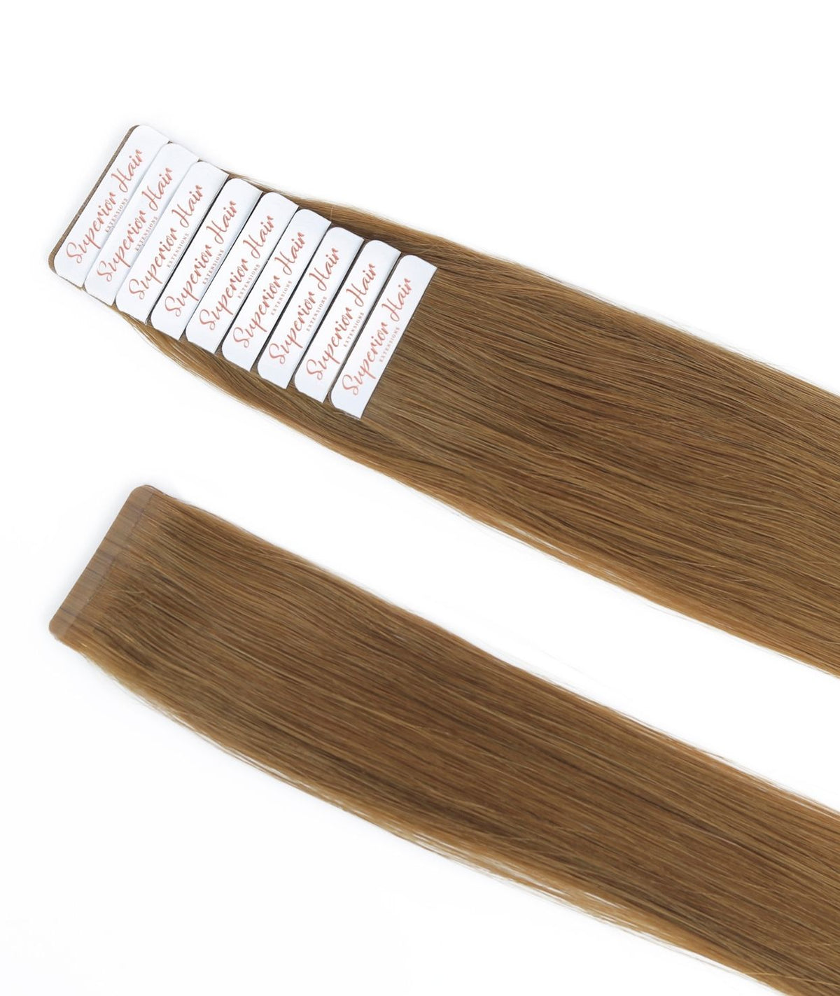 #12 Dark Honey Ultra Seamless Tape In Hair Extensions