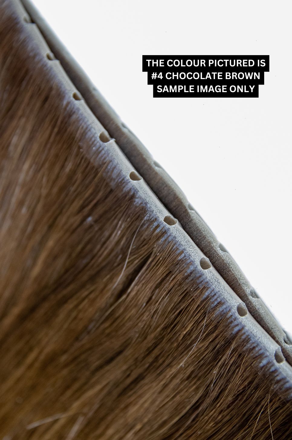 #8 Natural Light Brown Invisible (PU) Hole Weft Extensions