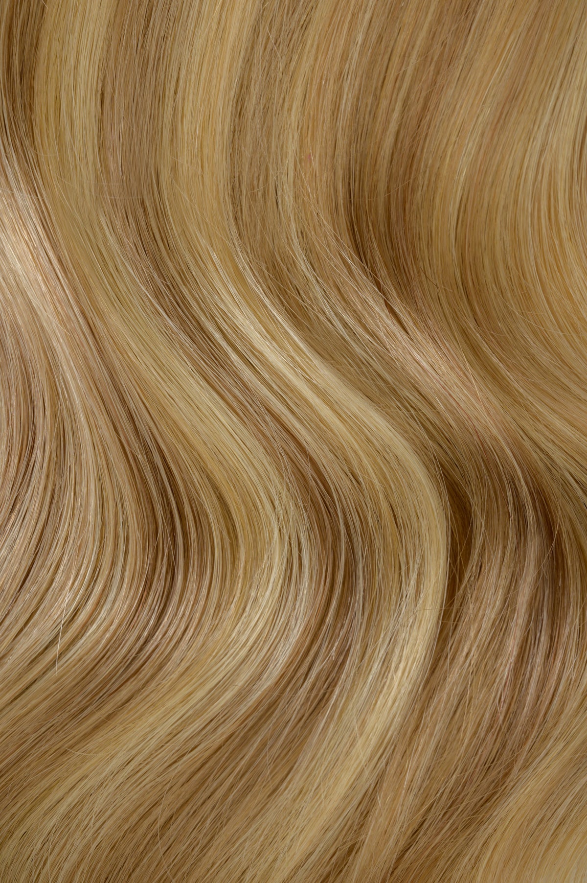 #16/22 Caramel Light Blonde Mix Invisible (PU) Hole Weft Extensions