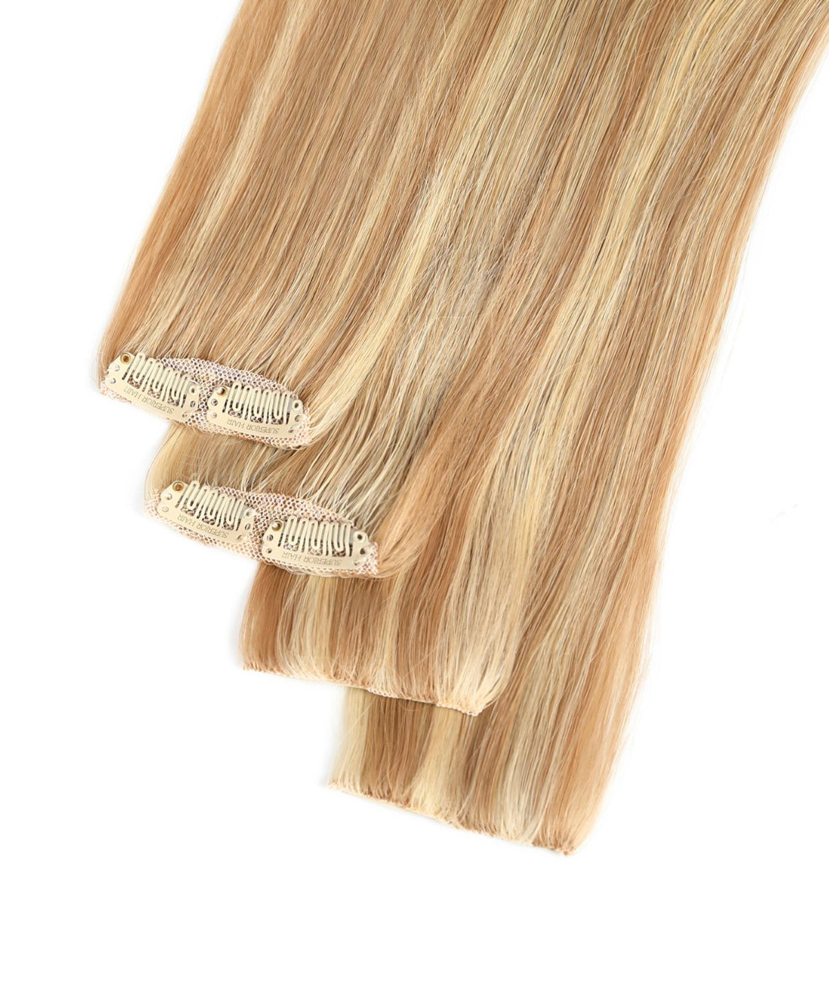 #16/22 Caramel Light Blonde Mix Scalp Hair Fill Ins