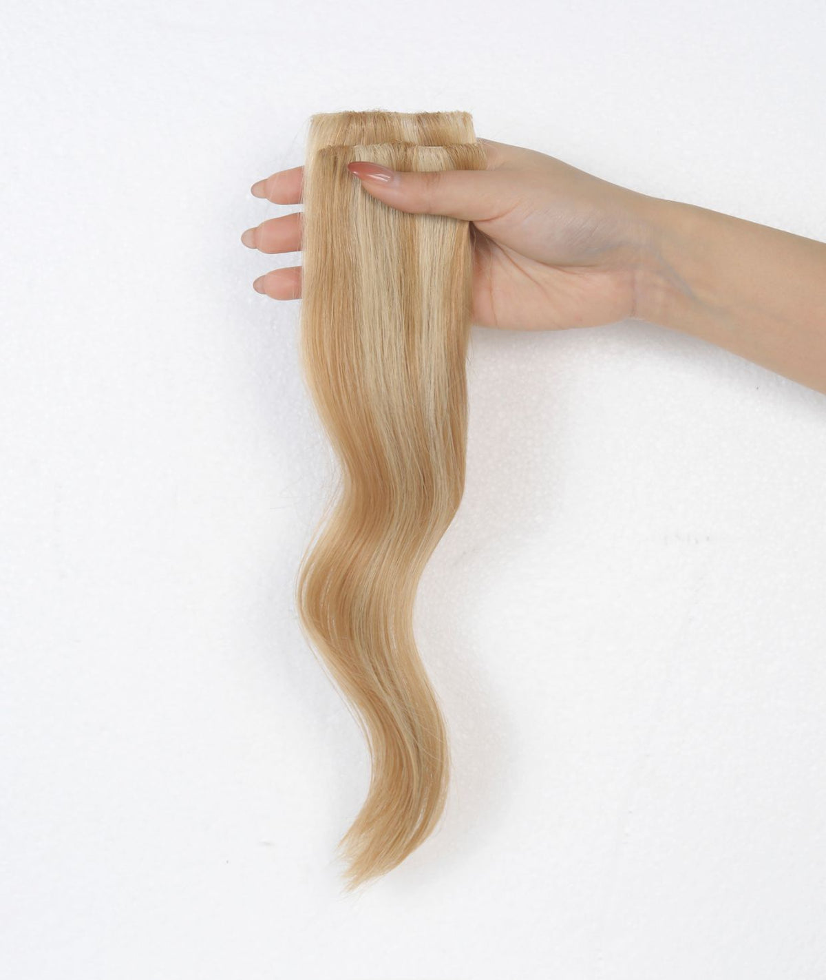 #16/22 Caramel Light Blonde Mix Scalp Hair Fill Ins