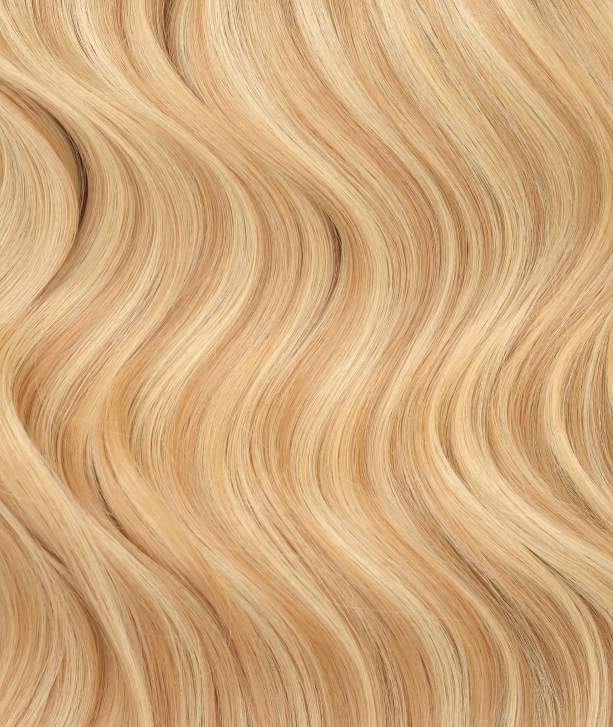 #16/22 Caramel Light Blonde Seamless Clip In Hair Extensions