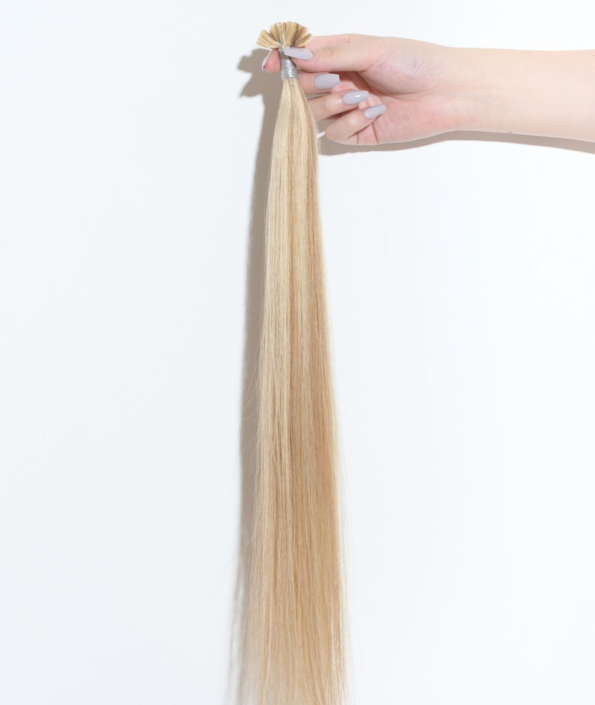 #16/22 Caramel Light Blonde Mix Keratin Bond Hair Extensions