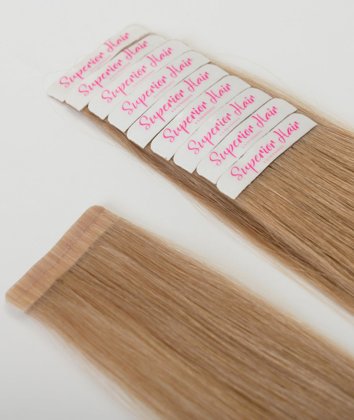 #16 Caramel Dark Blonde Ultra Seamless Tape In Hair Extensions