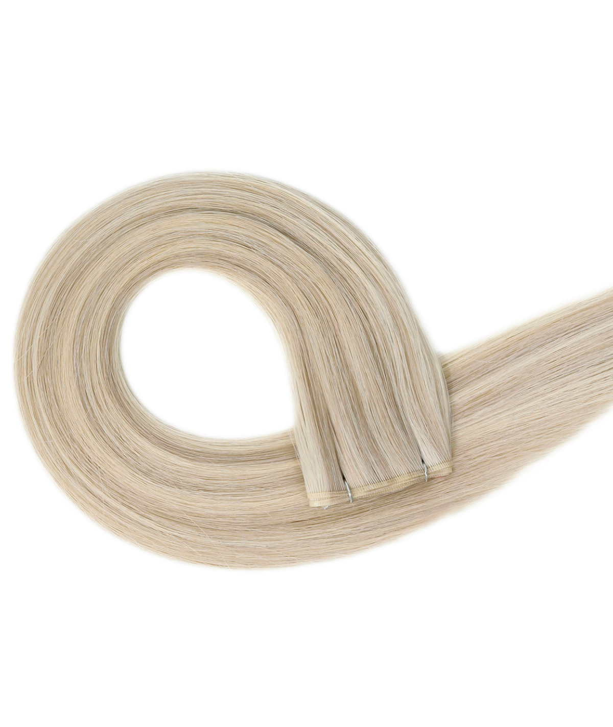 #18/60 Pearl Ash Blonde Highlights Genius Weft Hair Extensions