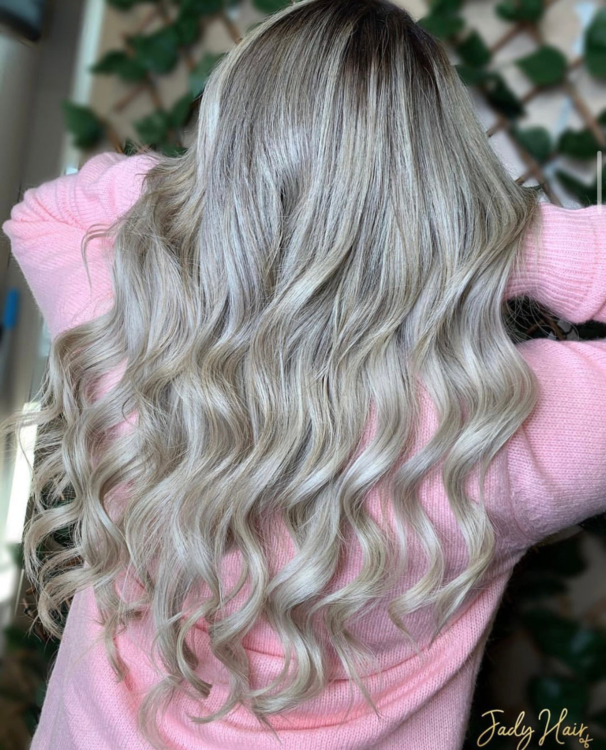#18/60 Pearl Ash Blonde Highlights Machine Weft Extensions