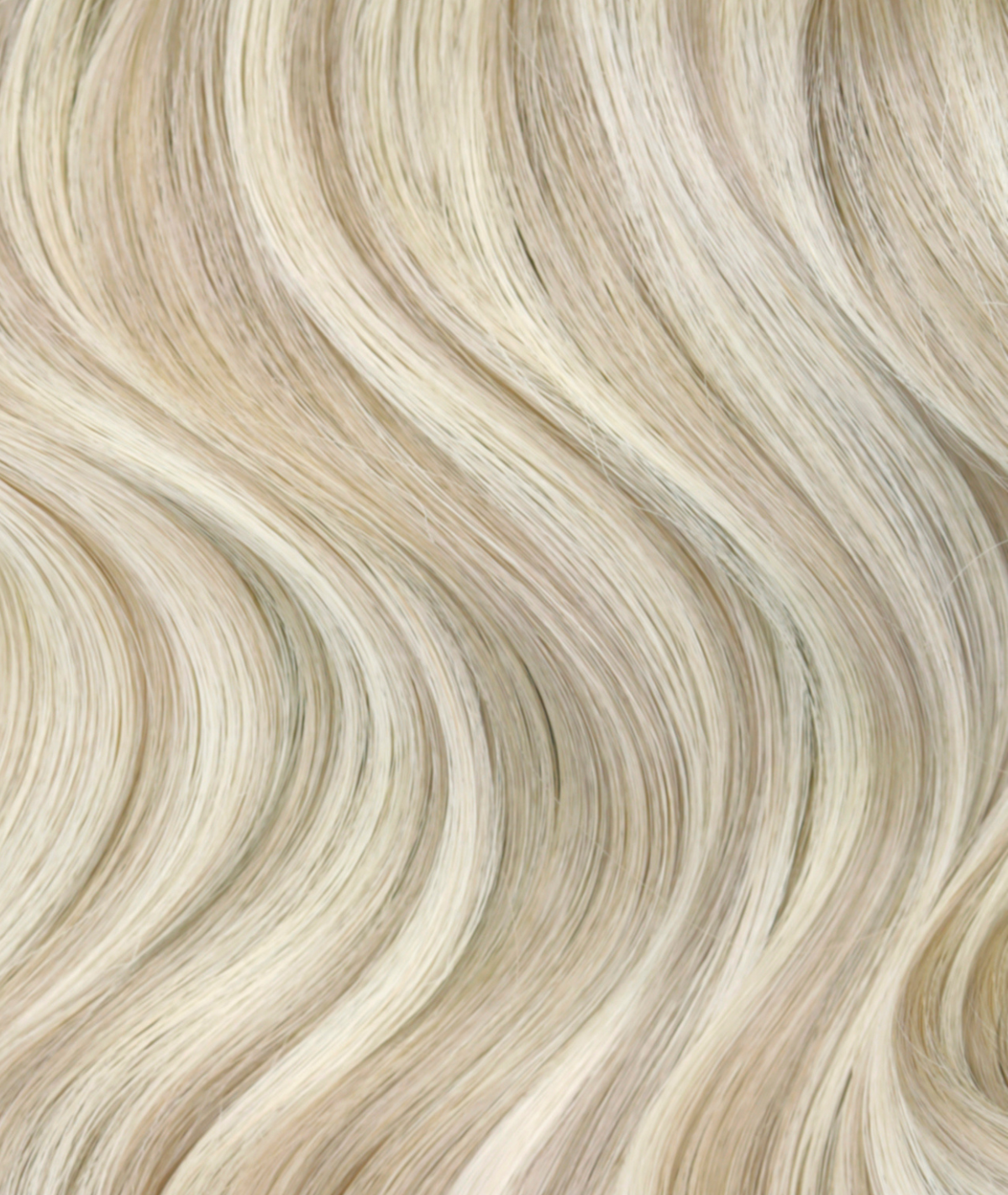 #18/60 Pearl Ash Blonde Highlights Flat Tip Keratin Bond Hair Extensions