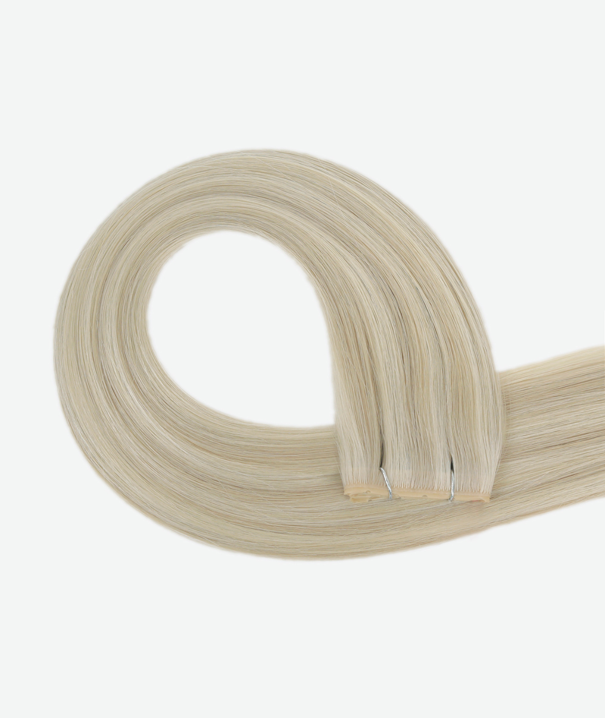 #18/60 Pearl Ash Blonde Highlights Invisi Butterfly Weft™ Hair Extensions