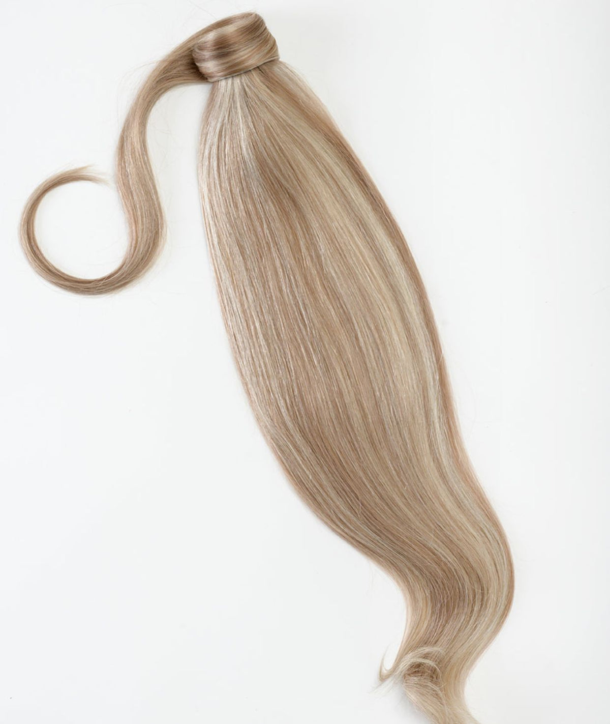 #18/60 Pearl Ash Blonde Highlights Ponytail Hair Extensions