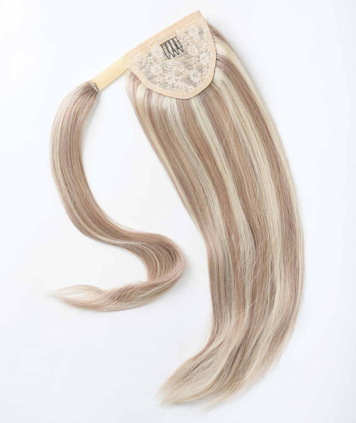 #18/613 Ash Blonde Highlights Ponytail Hair Extensions