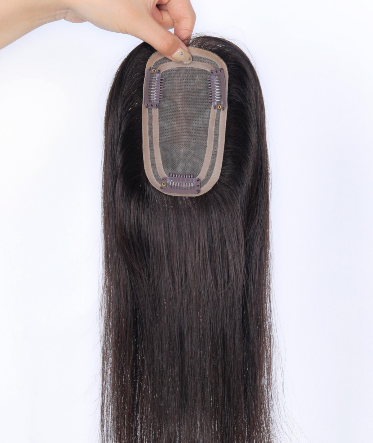 #1BL Darkest Brown Women's Lite Hair Topper (NEW)