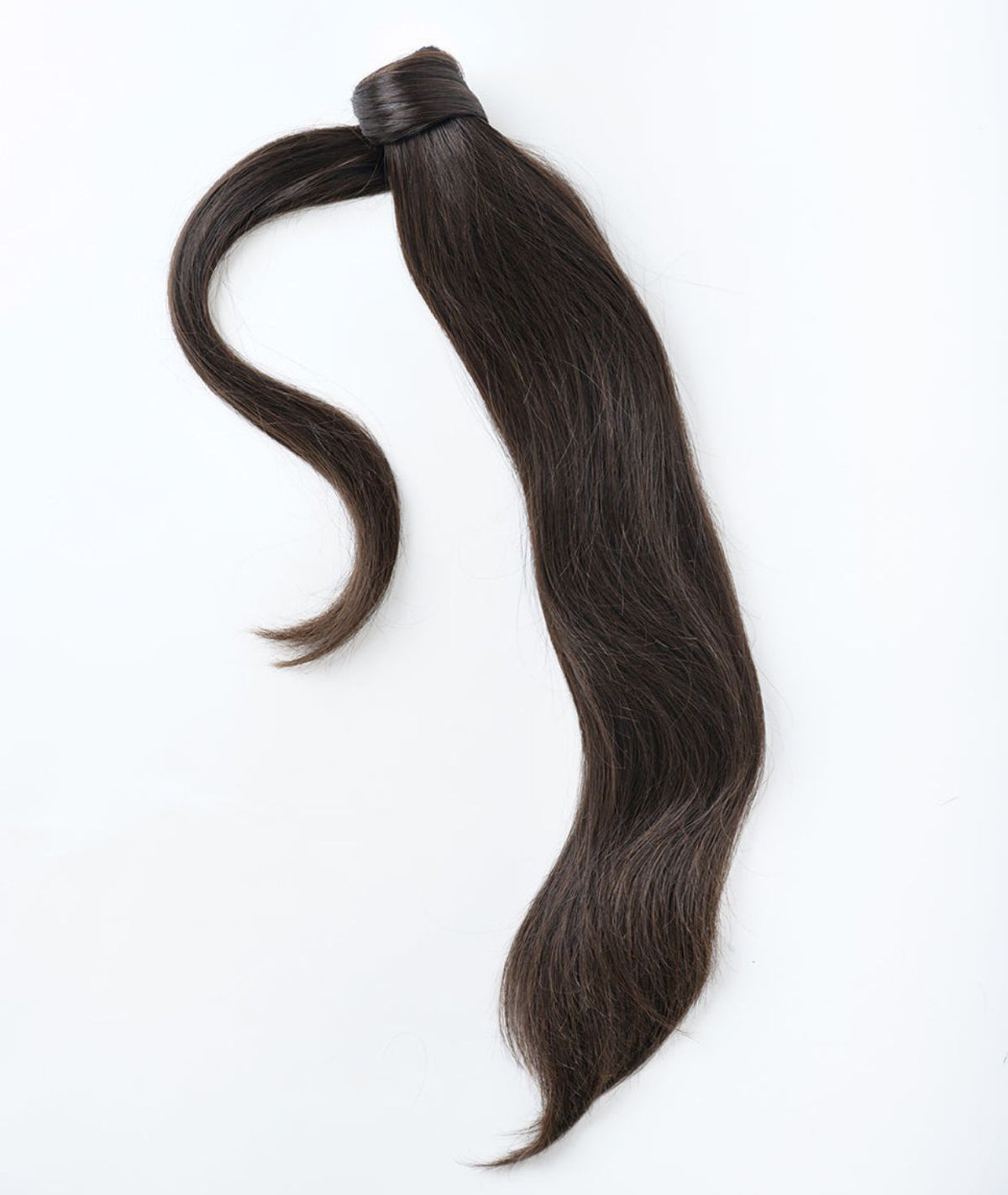 #1BL Darkest Brown Ponytail Hair Extensions