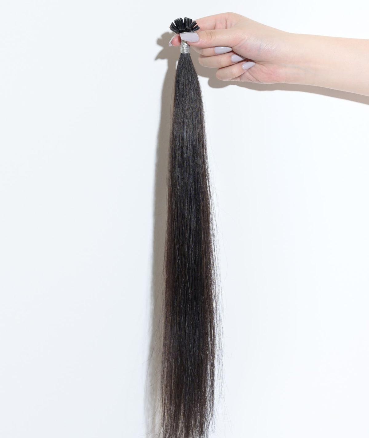 #1B Off-Black Keratin Bond Hair Extensions