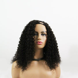 curling u part wig, curling wig human hair
