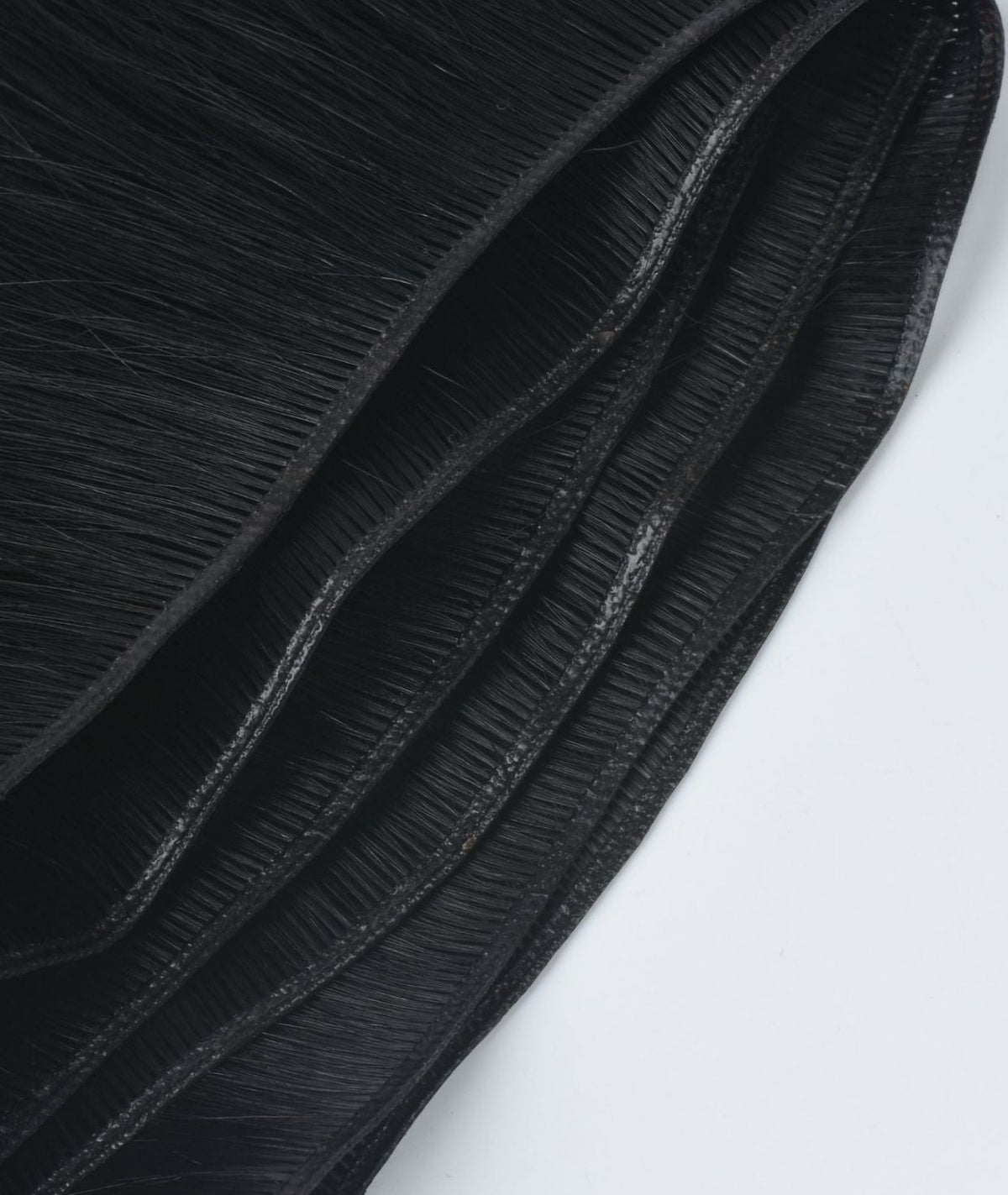 #1 Jet Black Genius Weft Hair Extensions