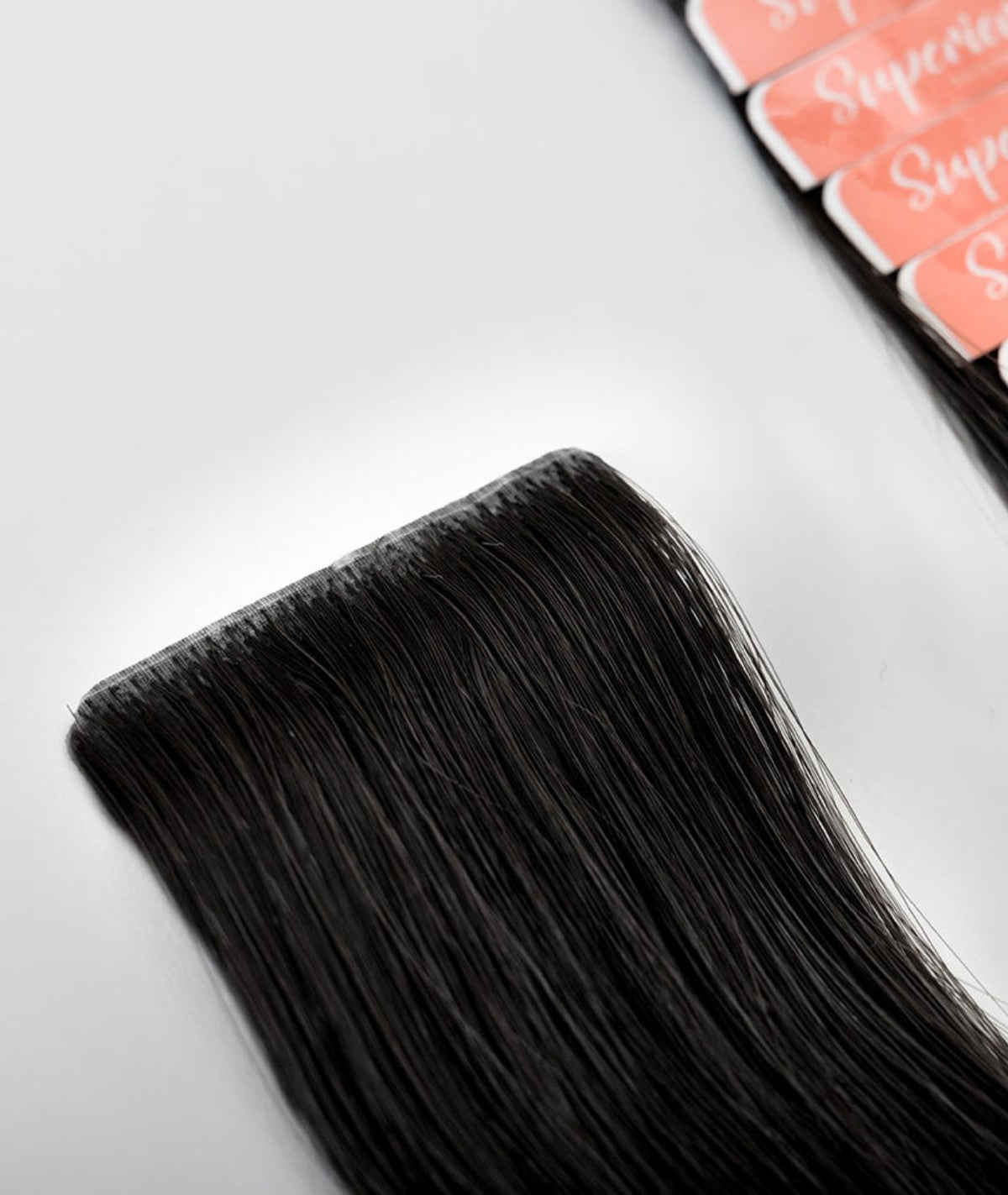 #1 Jet Black Invisi Tape Hair Extensions