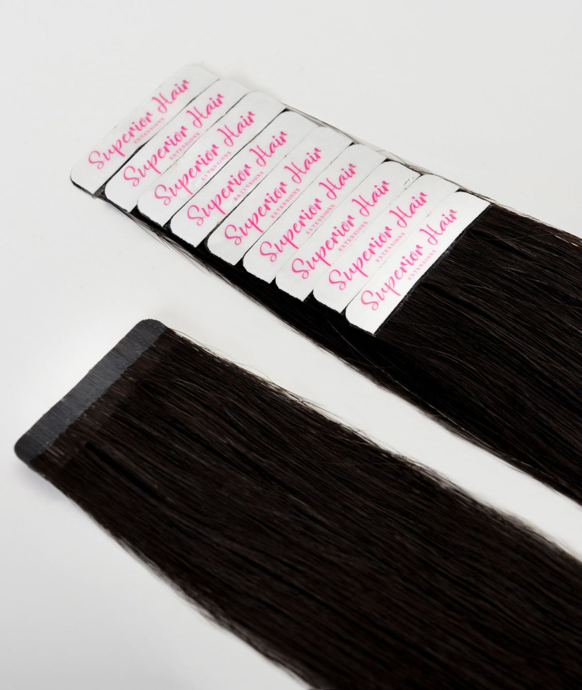 #1 Jet Black Ultra Seamless Tape In Hair Extensions