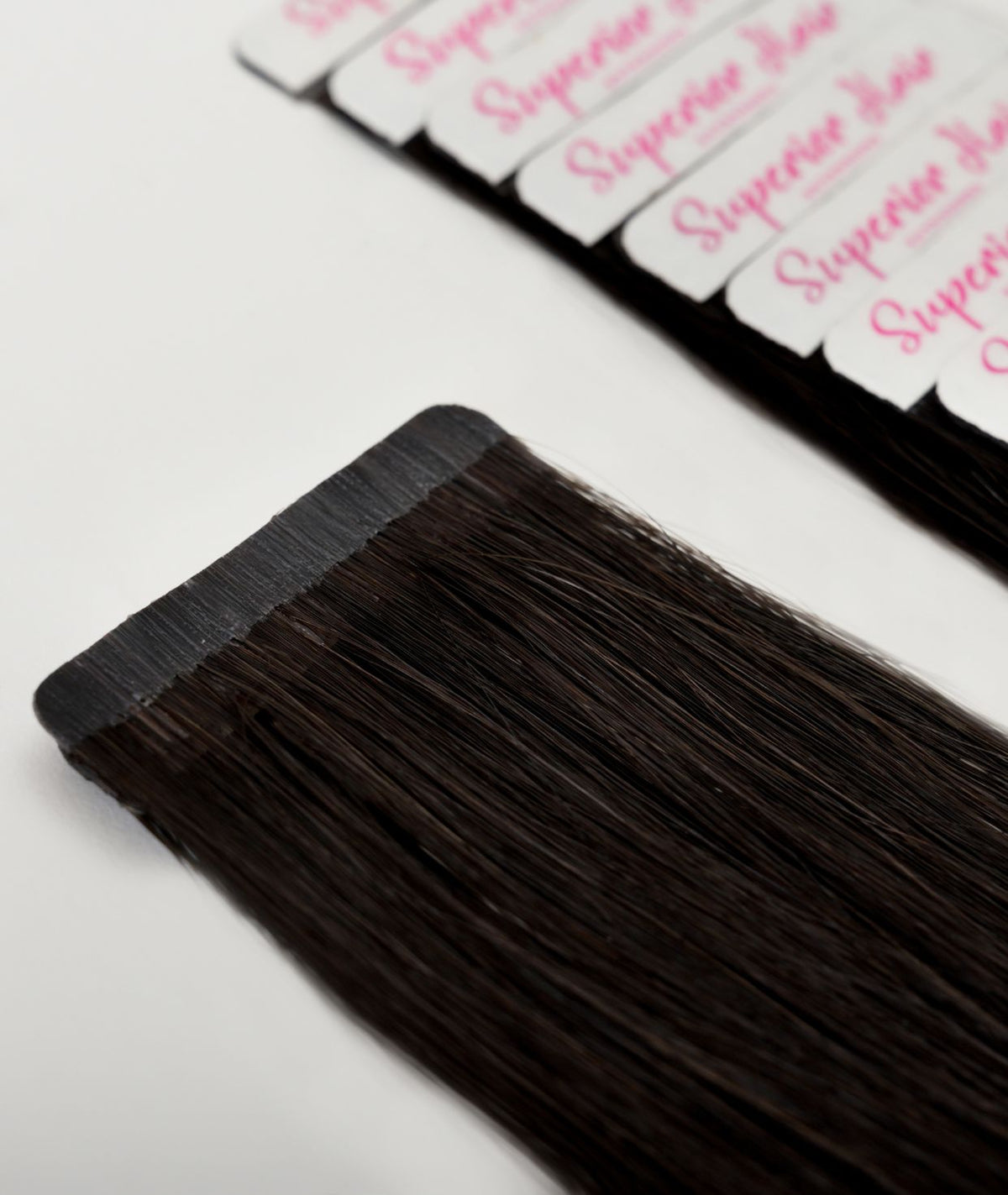 #1 Jet Black Ultra Seamless Tape In Hair Extensions