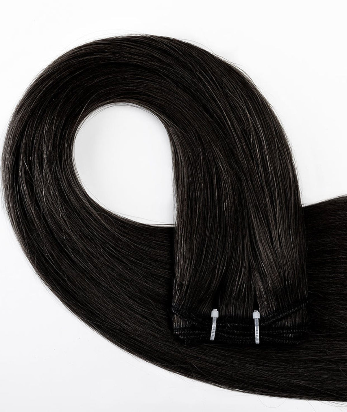 #1 Jet Black Traditional Weft Hair Extensions
