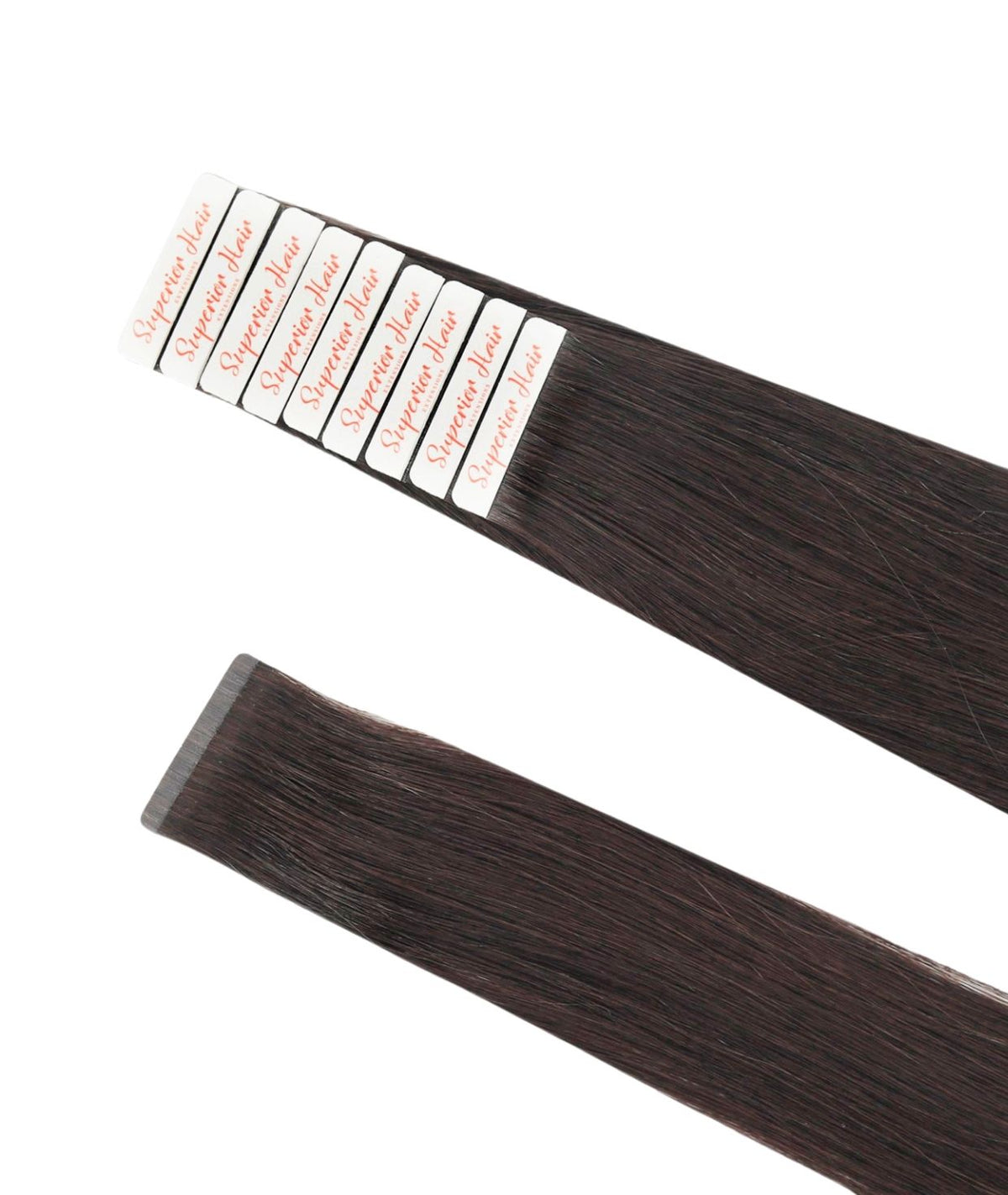 #1BL Darkest Brown Ultra Seamless Tape In Hair Extensions