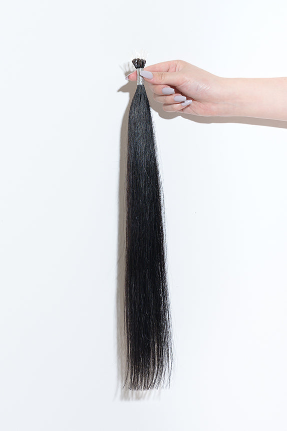 #1 Jet Black Nano Tip Hair Extensions