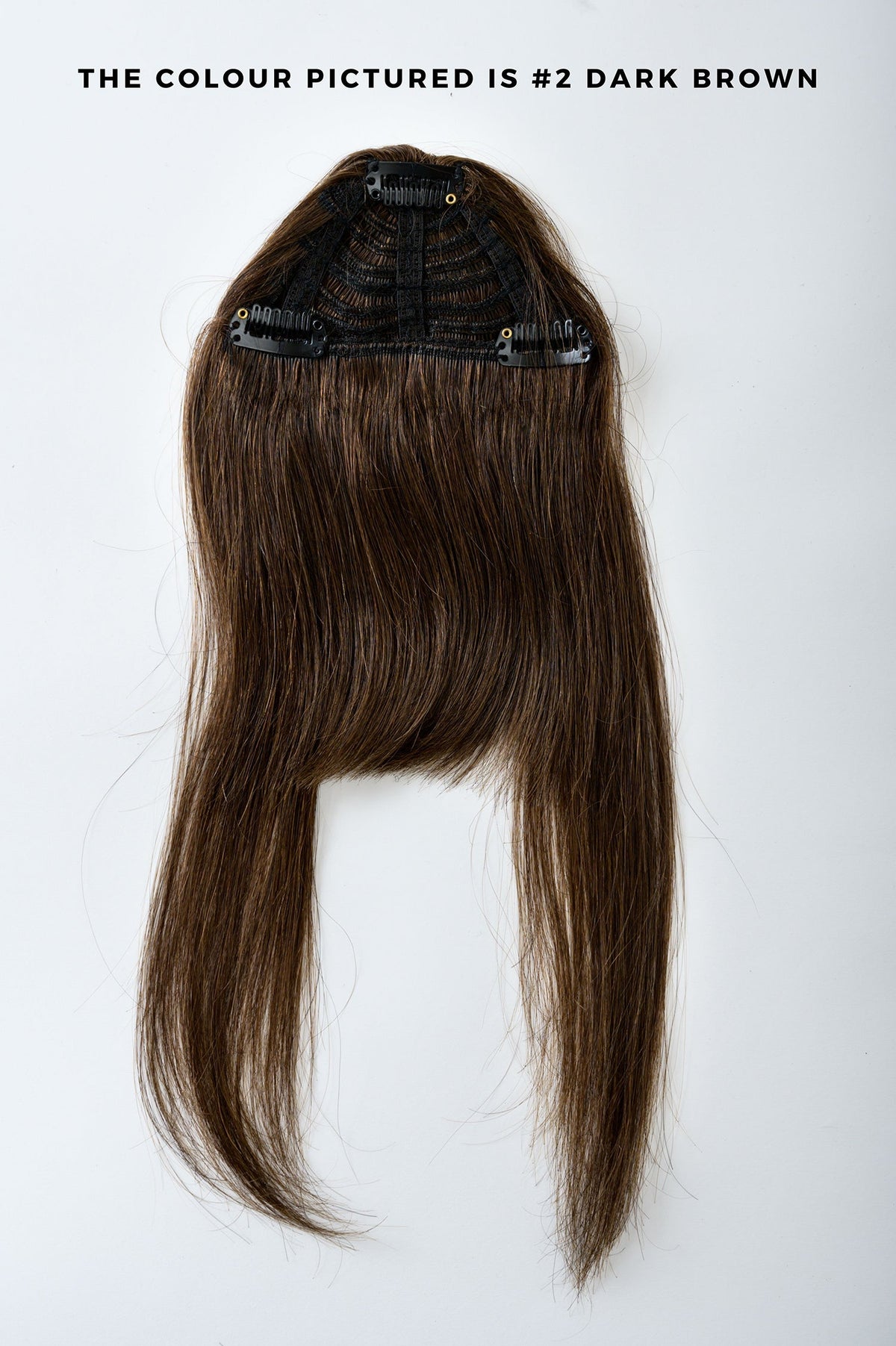 #1 Jet Black Clip In Fringe Extension