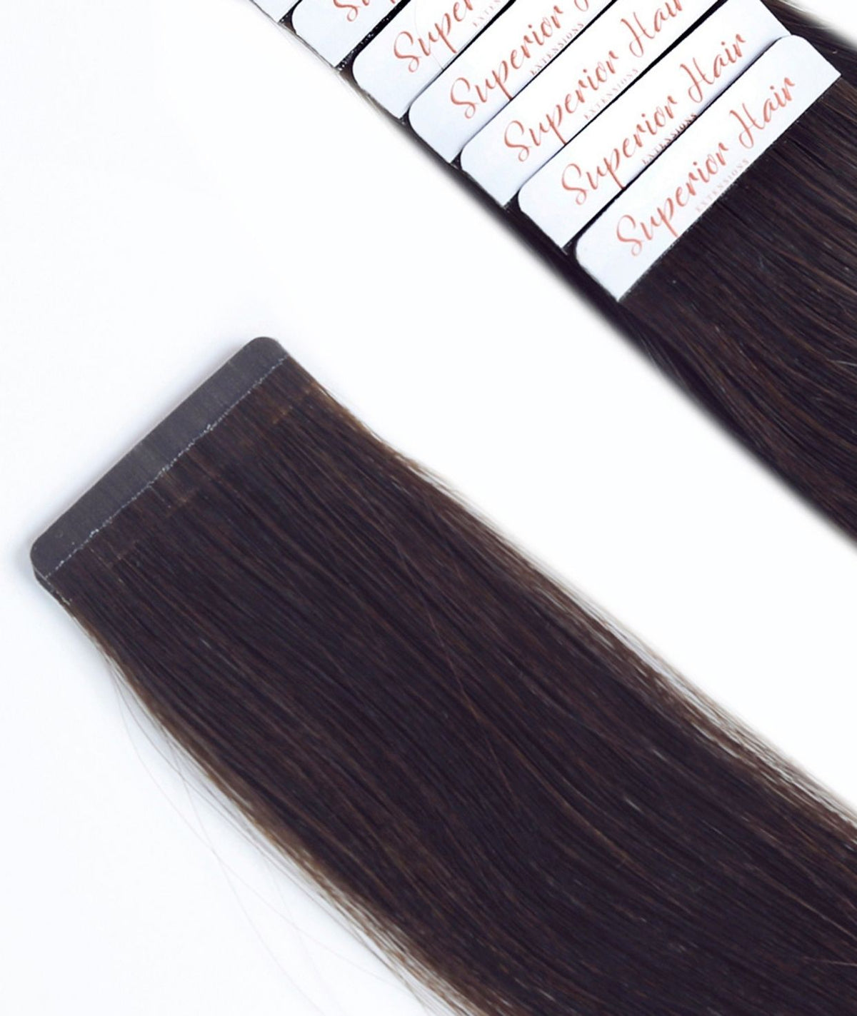 #2 Dark Brown Ultra Seamless Tape In Hair Extensions