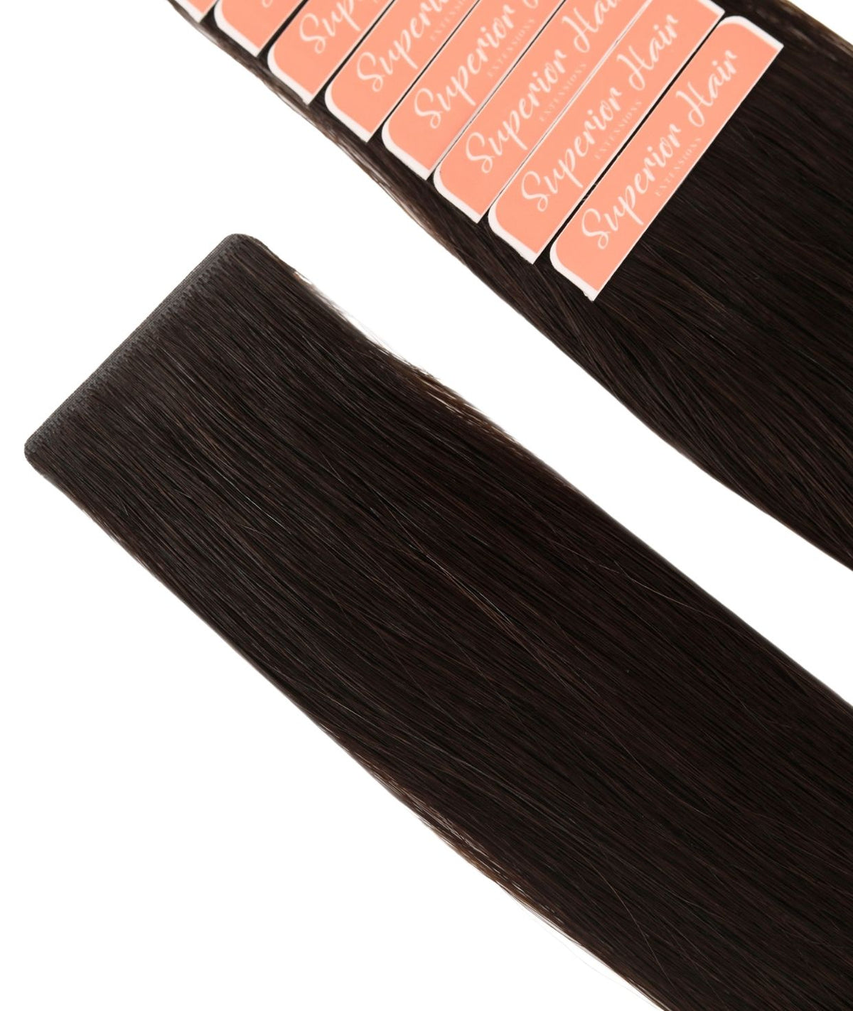 #2 Dark Brown Invisi Tape Hair Extensions