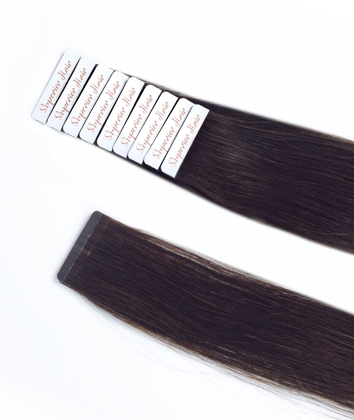 #2 Dark Brown Ultra Seamless Tape In Hair Extensions