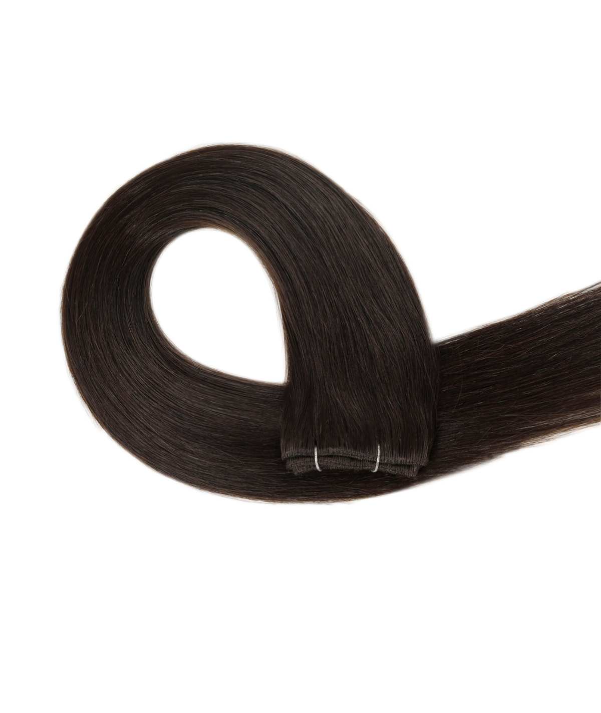 #2 Dark Brown Traditional Weft Hair Extensions