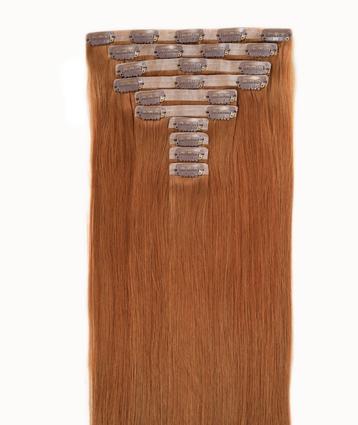 #33 Auburn Seamless Clip In Hair Extensions