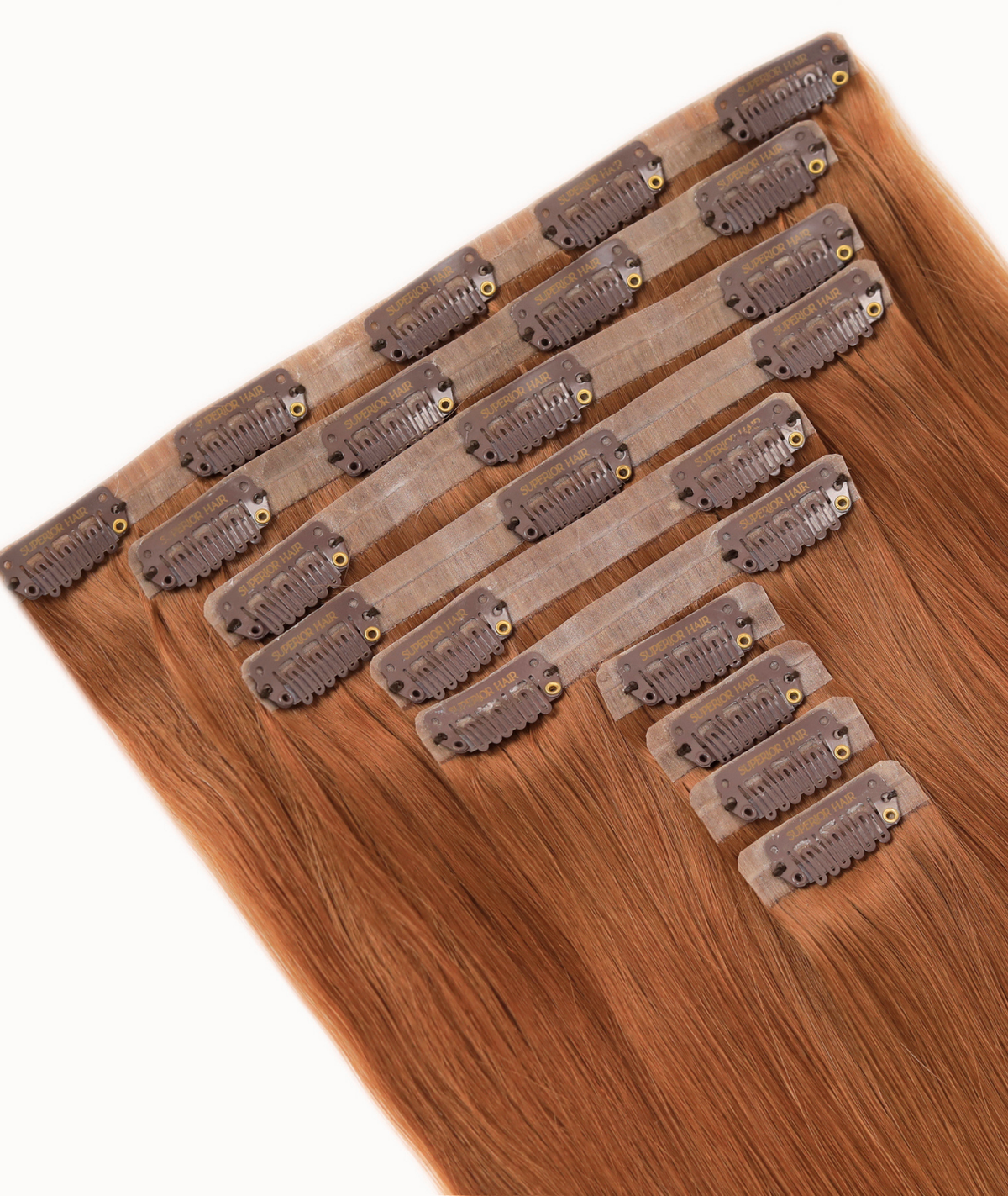 #33 Auburn Seamless Clip In Hair Extensions