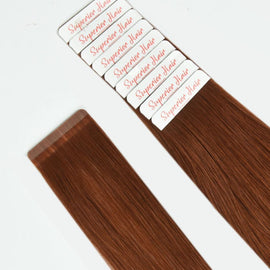 #33 Auburn Ultra Seamless Tape In Extensions