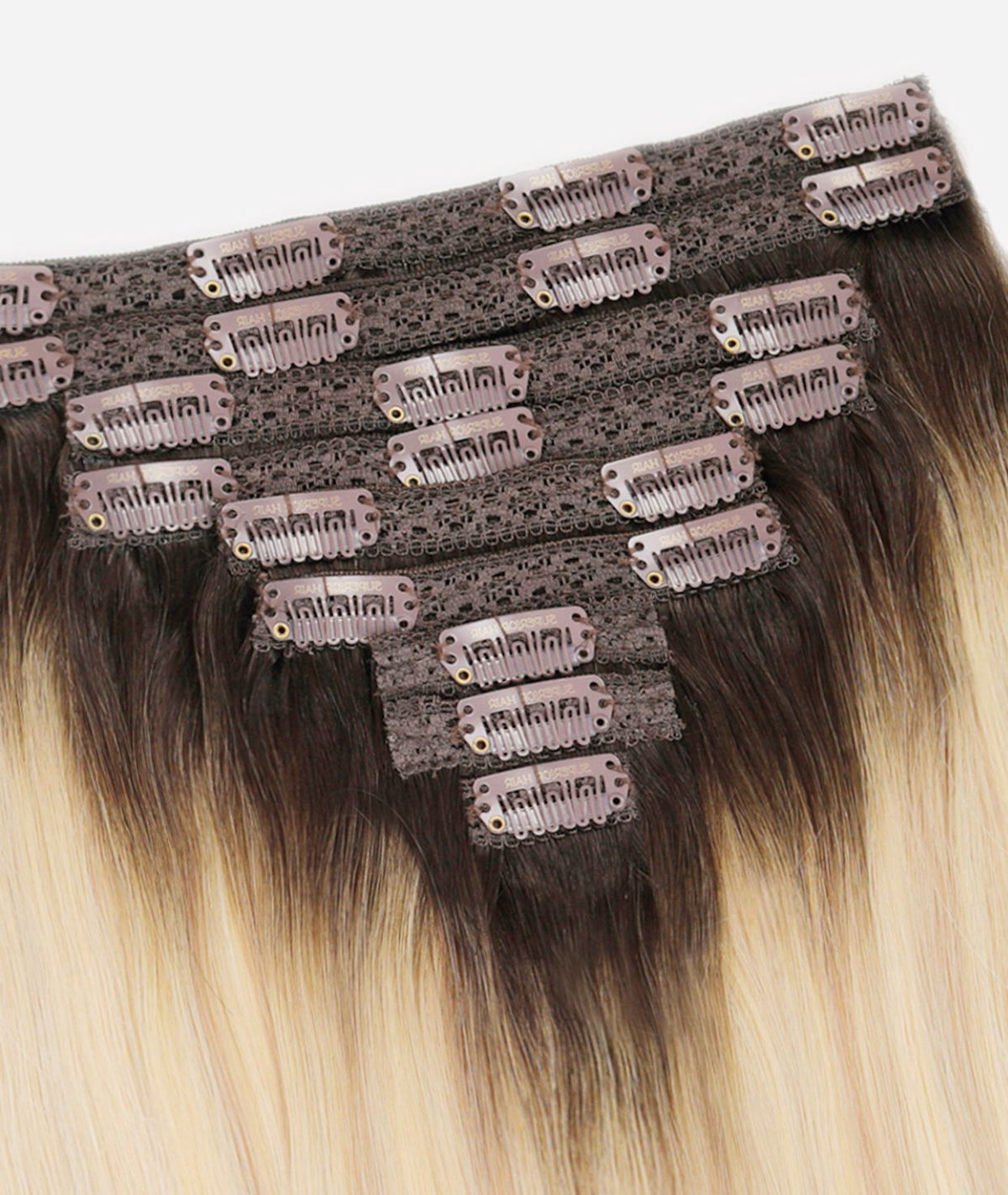 #Iced Coffee Balayage Classic Clip In Hair Extensions 9pcs