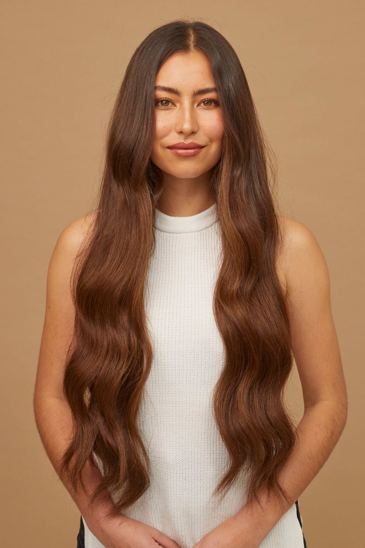 #4 Chocolate Brown Flat Tip Extensions