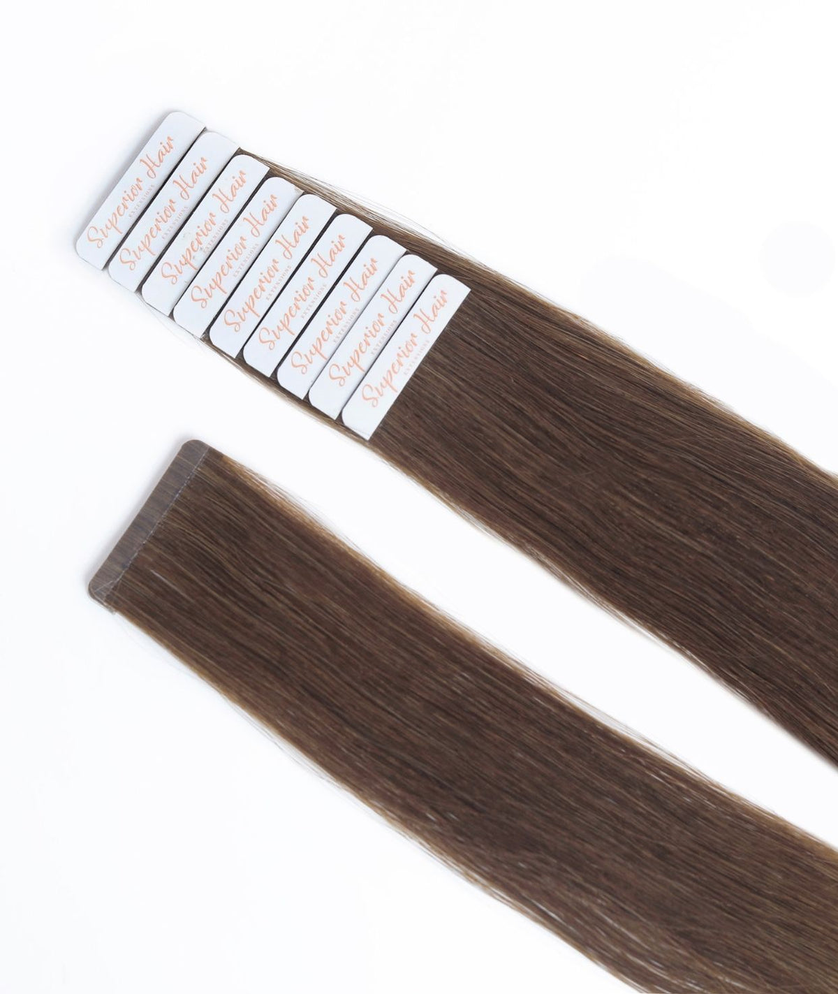 #4 Chocolate Brown Ultra Seamless Tape In Hair Extensions