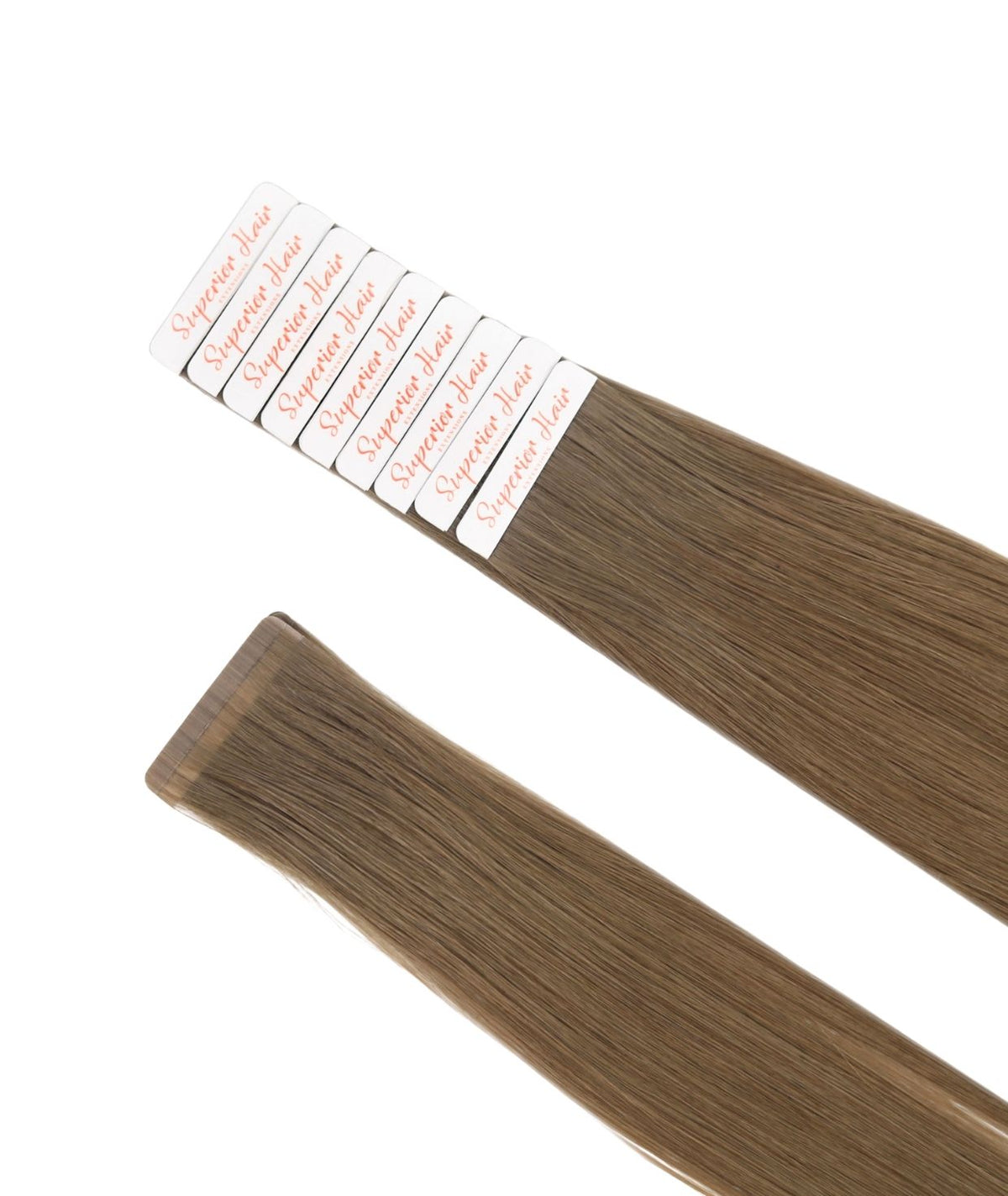 #5 Dark Ash Brown Ultra Seamless Tape In Hair Extensions (NEW)