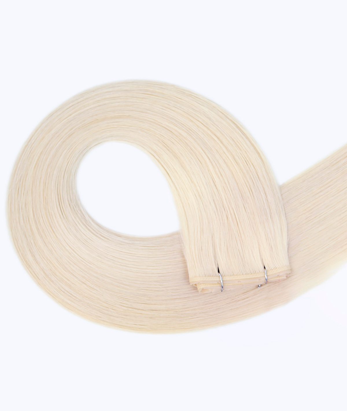 #60 Whitest Ash Blonde Genius Butterfly Weft Hair Extensions