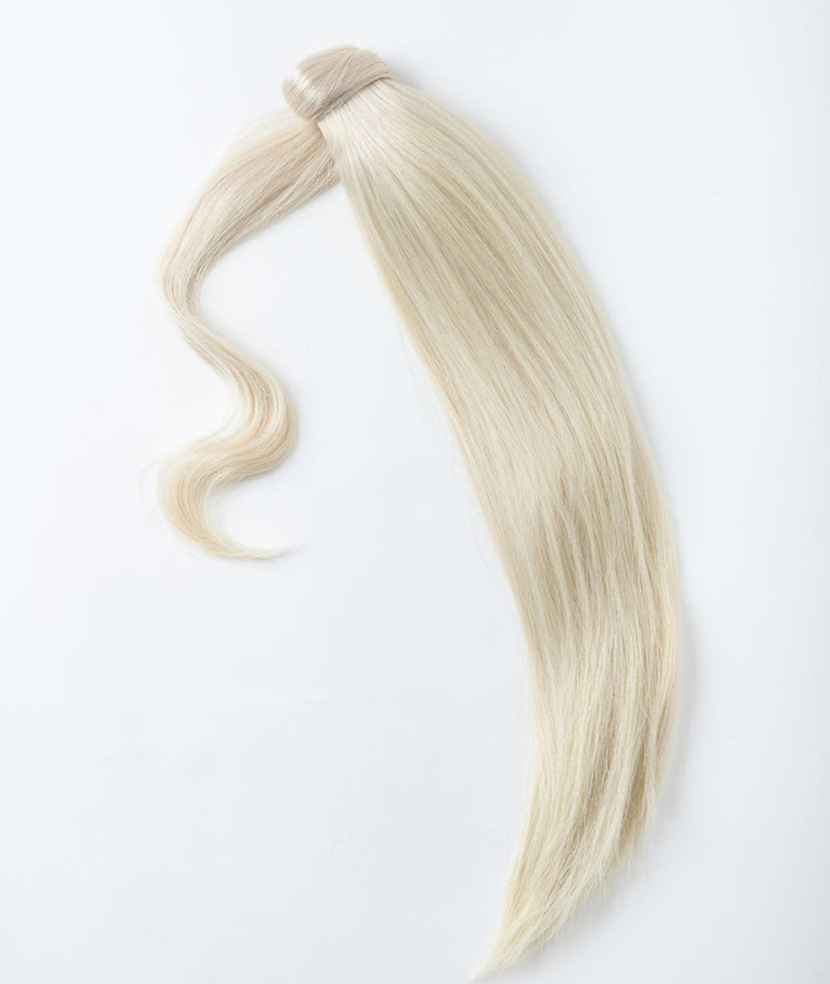 #60 Whitest Ash Blonde Ponytail Hair Extensions
