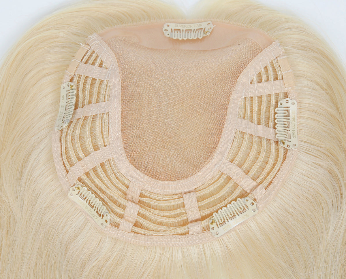 #613 Platinum Blonde Topper With Invisible Wire (65g)