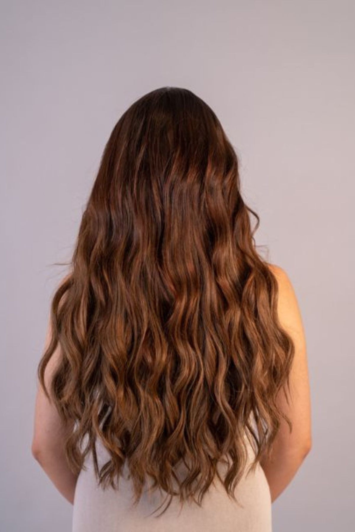 #Dark Brown Balayage Flat Tip Extensions