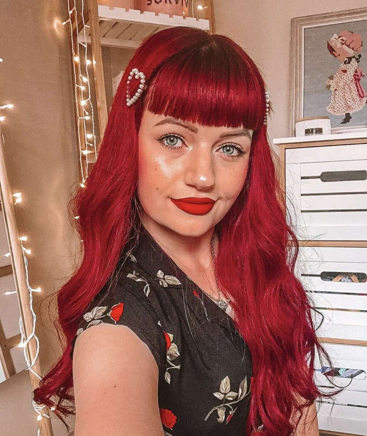 #6R Red Ultra Seamless Tape In Hair Extensions