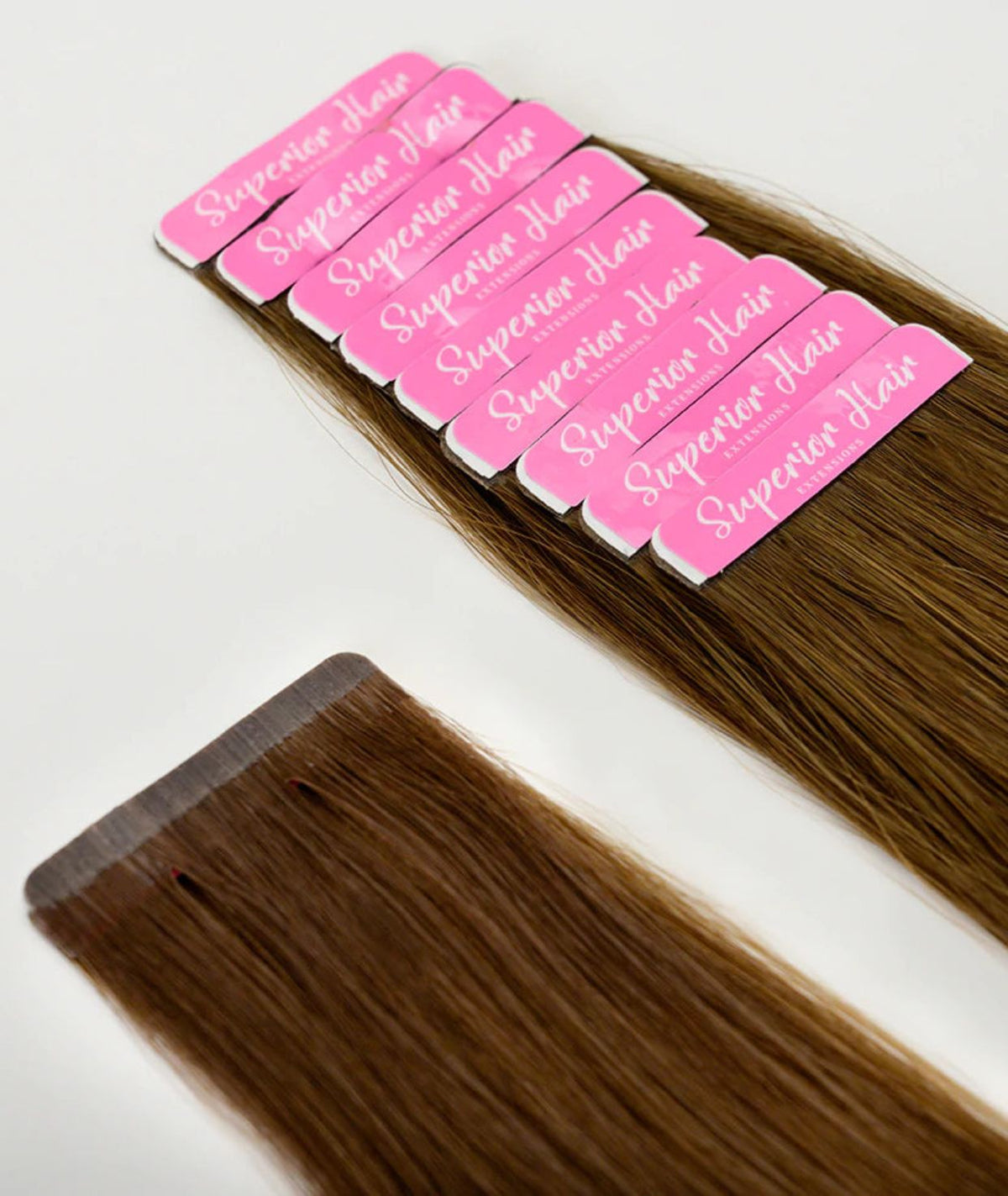 #6 Chestnut Brown Ultra Seamless Tape In Hair Extensions