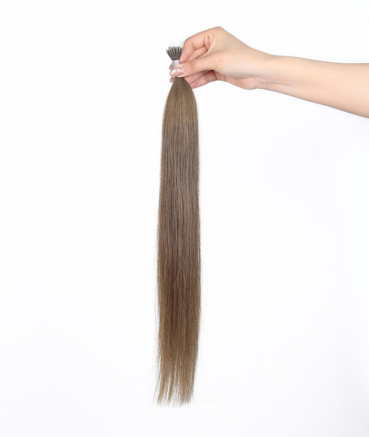 #8 Natural Light Brown Nano Tip Hair Extensions