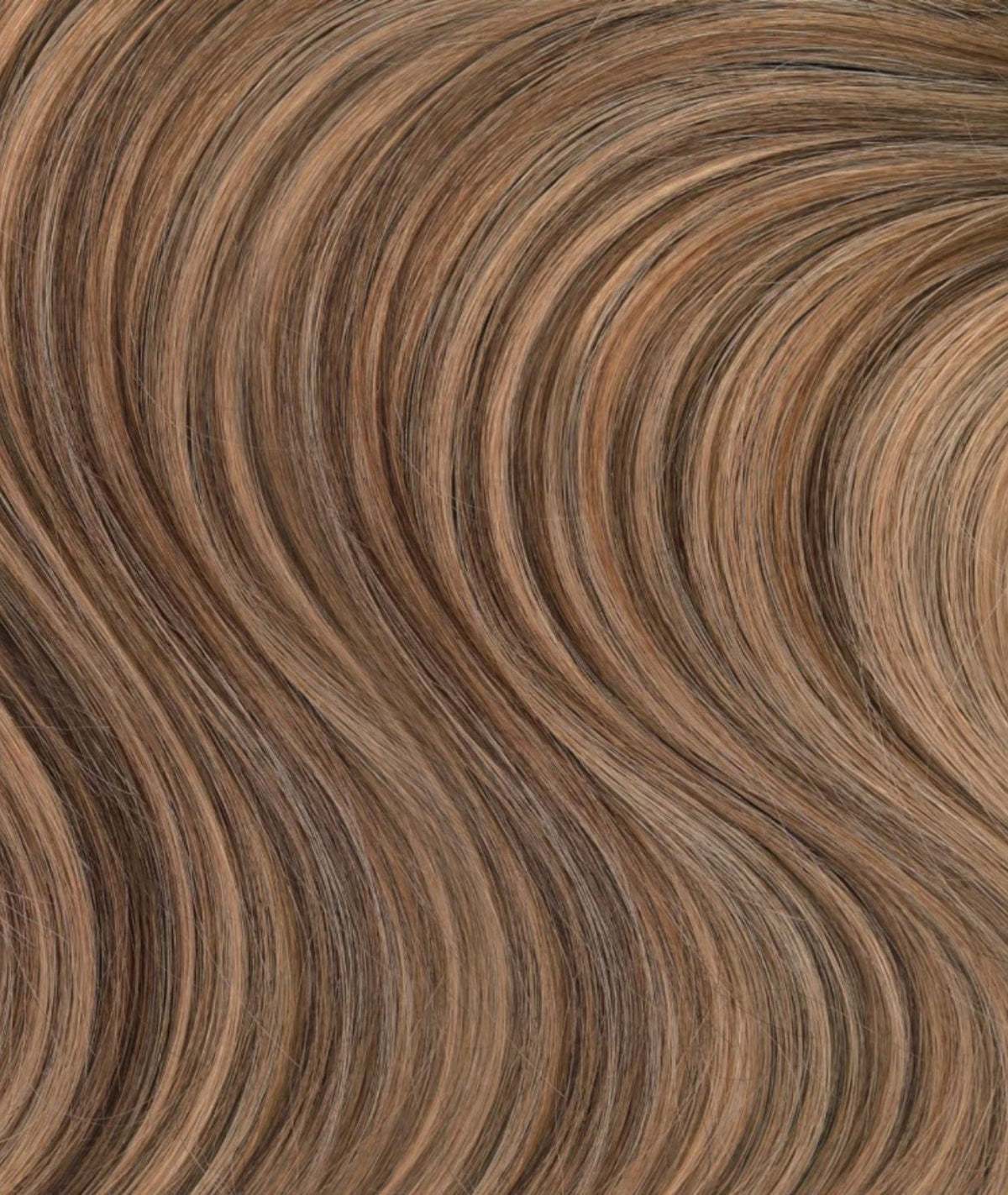 #Chestnut Brown Highlights Seamless Clip In Hair Extensions