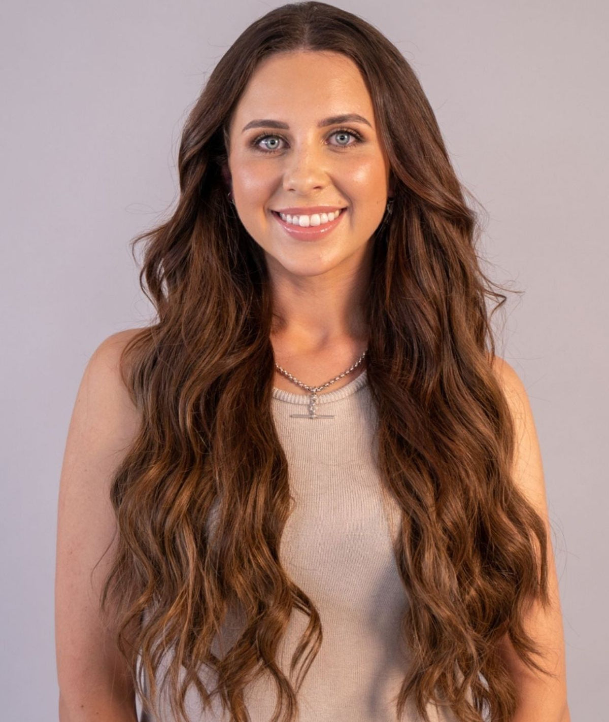 #Chocolate Brown Balayage Ultra Seamless Tape In Hair Extensions