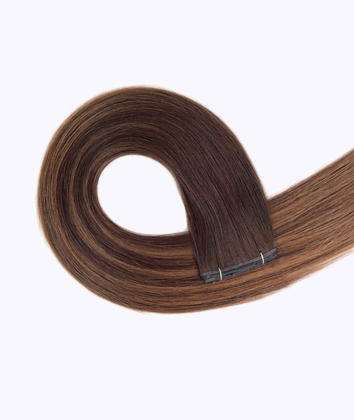 #Chocolate Brown Balayage Genius Butterfly Weft Hair Extensions