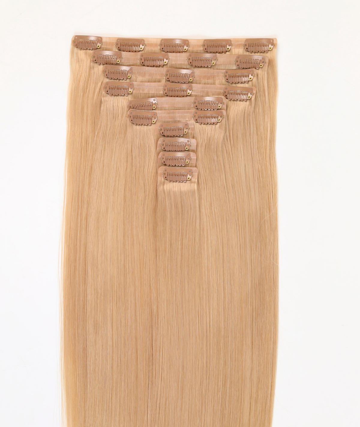 #Dirty Blonde Seamless Clip In Hair Extensions